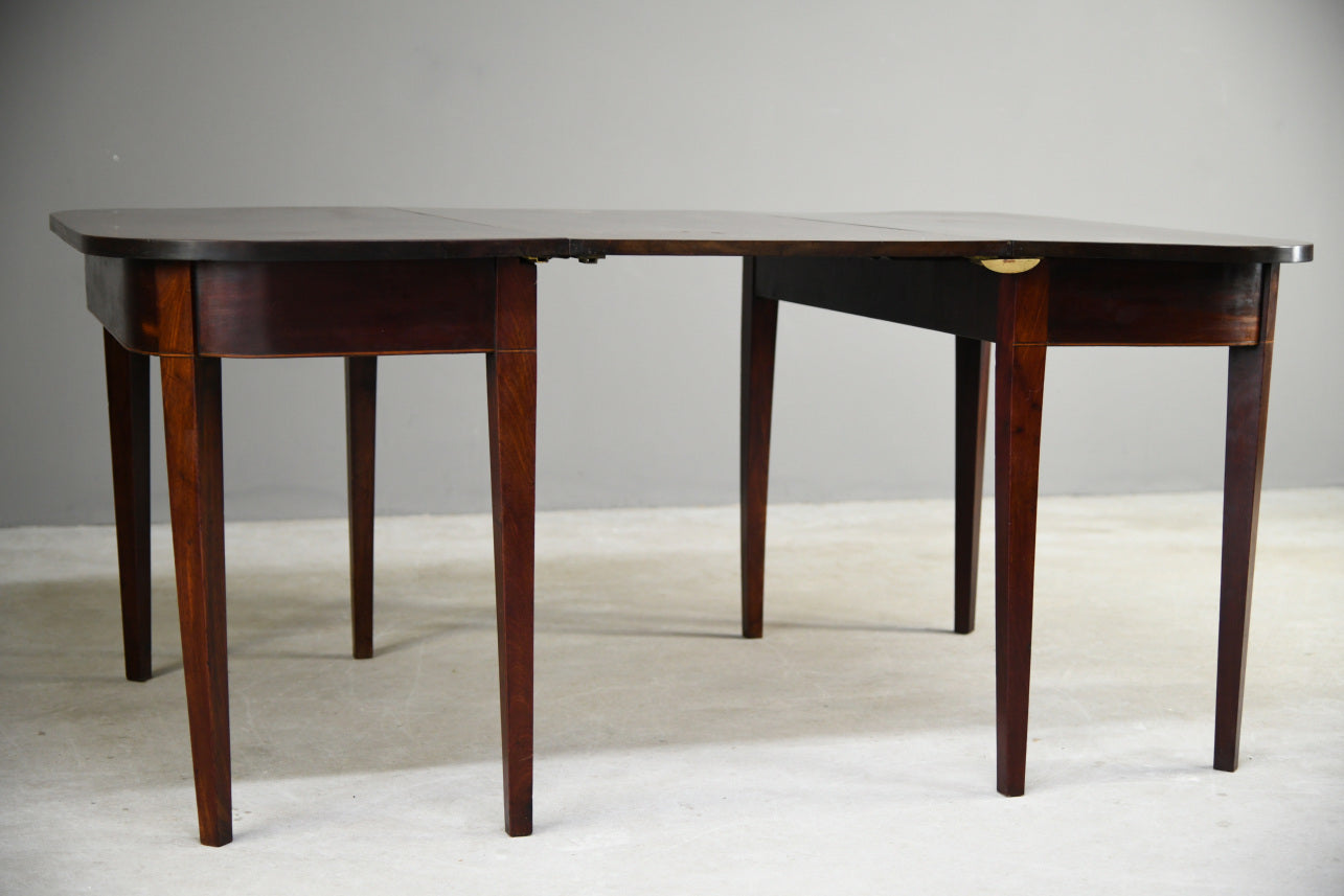 Pair Mahogany D End Tables