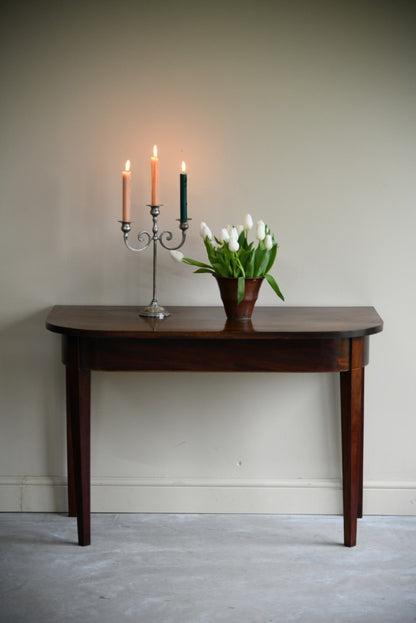 Pair Mahogany D End Tables