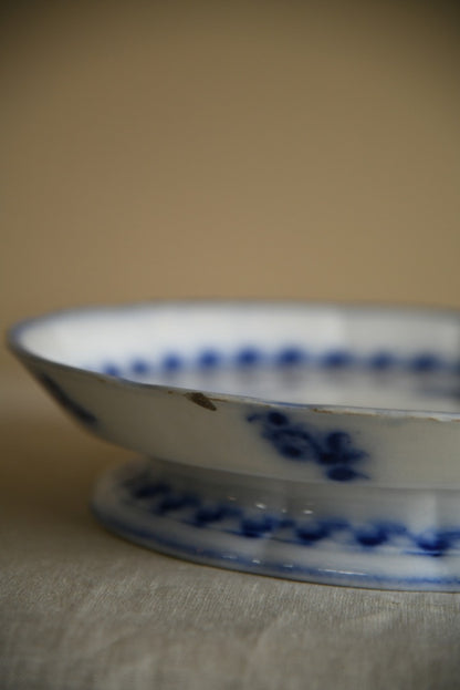 Minton Blue and White Serving Dish