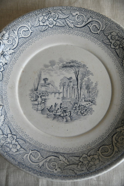 Antique Transferware Serving Plate