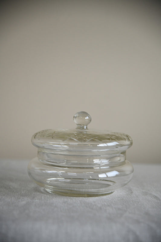 Cut Glass Dressing Table Pot