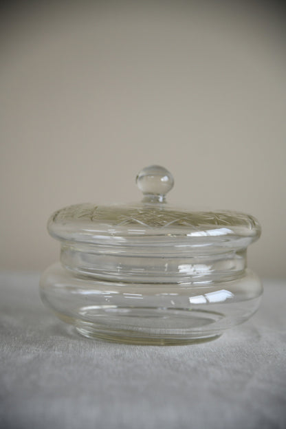 Cut Glass Dressing Table Pot