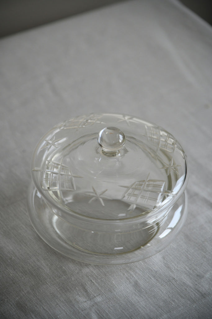Cut Glass Dressing Table Pot