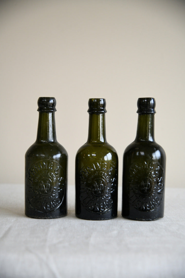 3 Vintage D Venning & Sons Beer Bottles