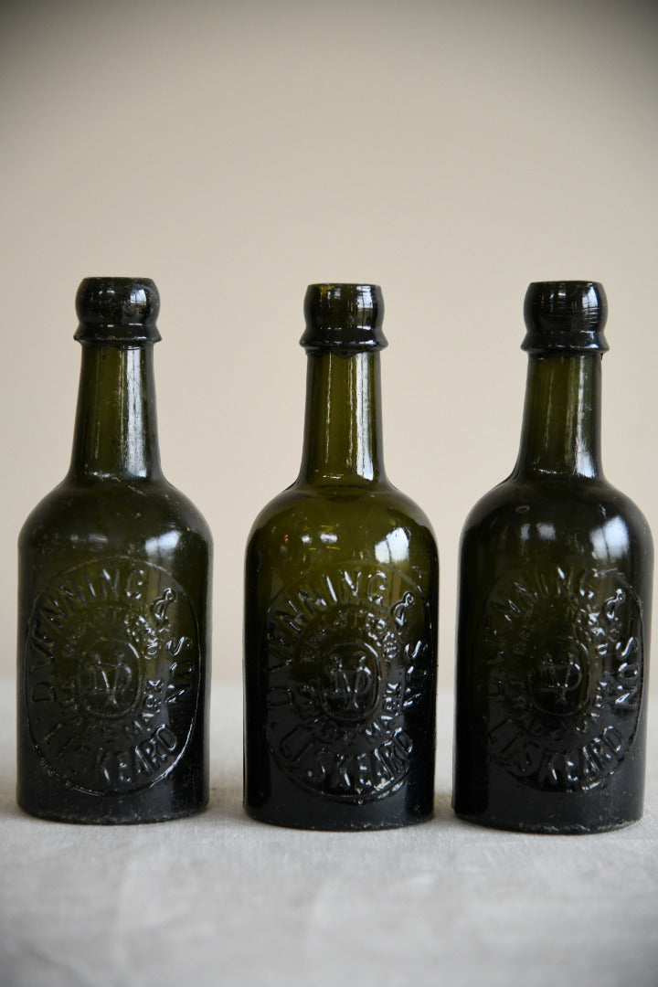 3 Vintage D Venning & Sons Beer Bottles