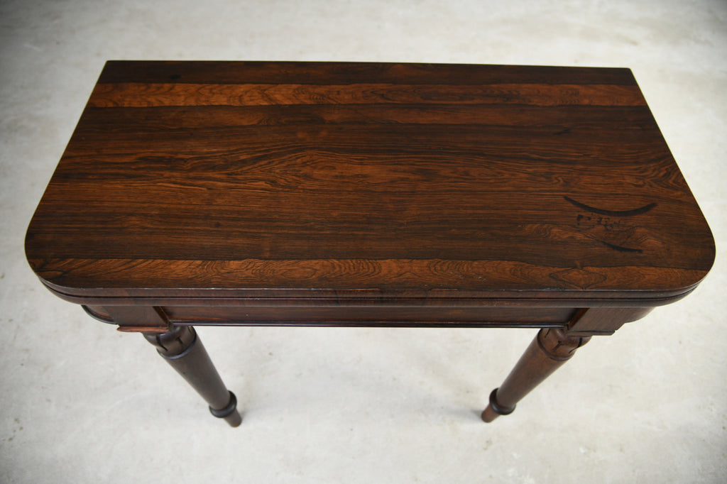 Antique Rosewood Card Table