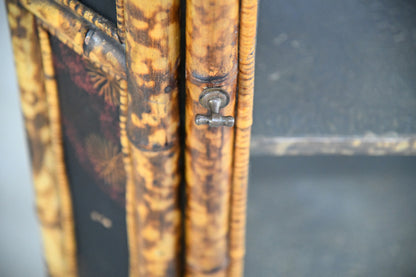 Victorian Glazed Bamboo Cabinet