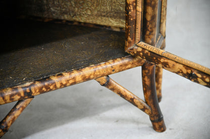 Victorian Glazed Bamboo Cabinet