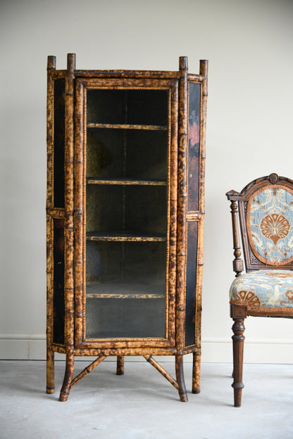 Victorian Glazed Bamboo Cabinet