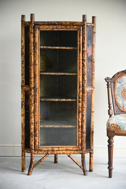 Victorian Glazed Bamboo Cabinet