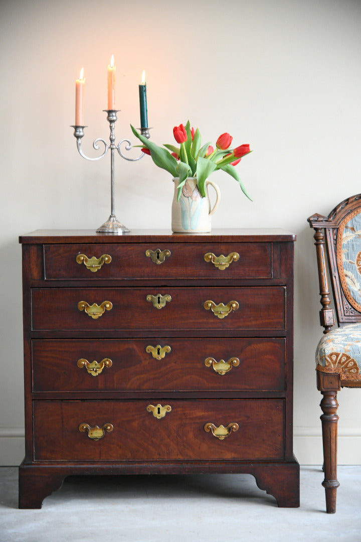 Small Antique Georgian Mahogany Chest of Drawers