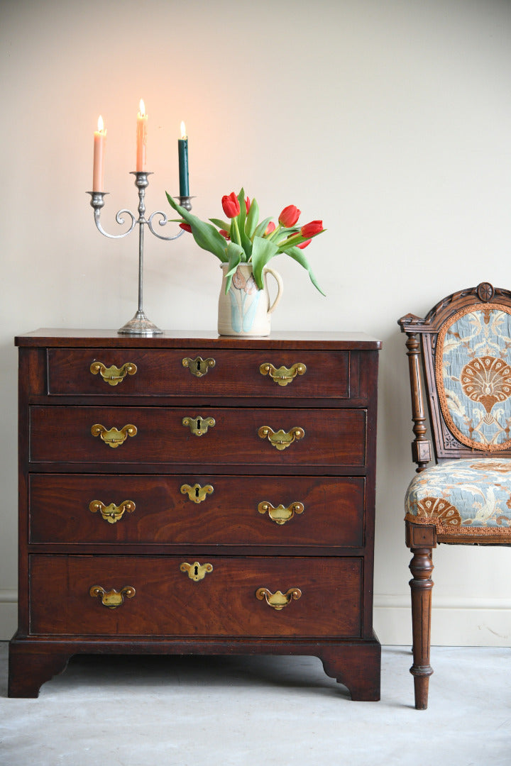 Small Antique Georgian Mahogany Chest of Drawers