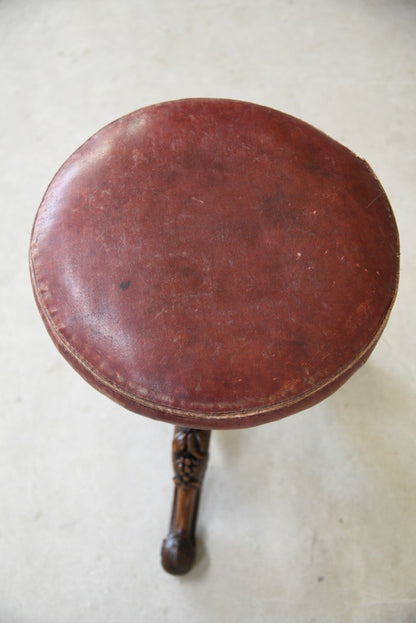 Victorian Walnut Adjustable Music Stool