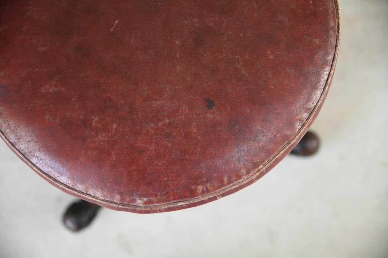 Victorian Walnut Adjustable Music Stool