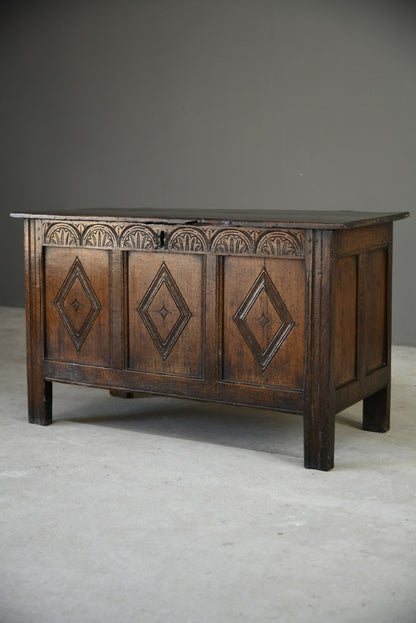 English 18th Century Oak Coffer