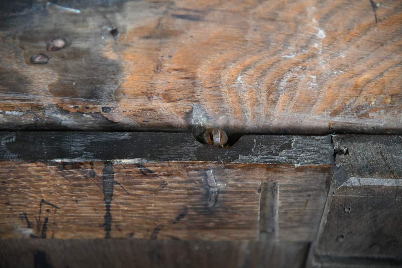 English 18th Century Oak Coffer