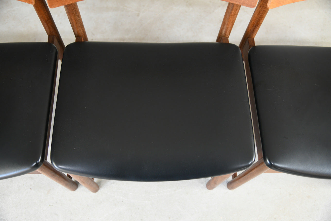 4 Retro Teak Dining Chairs