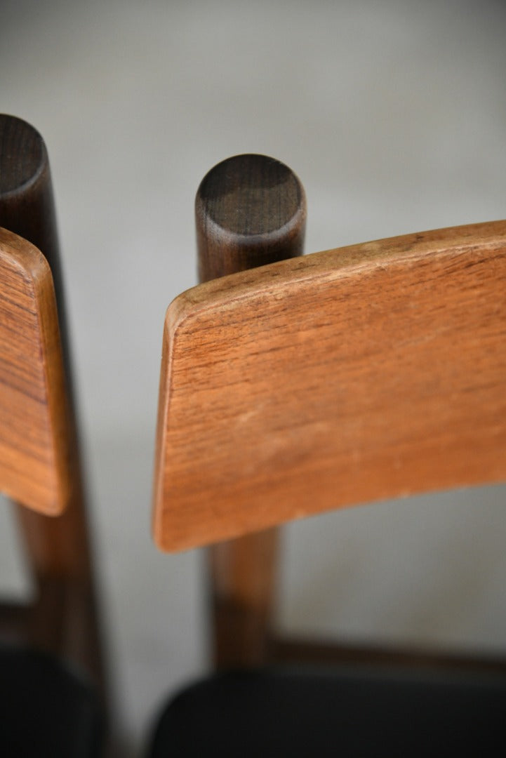 4 Retro Teak Dining Chairs