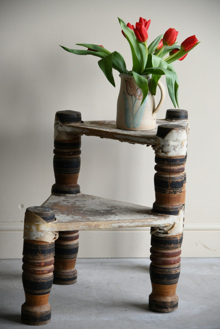 Primitive Indian Stool & Step