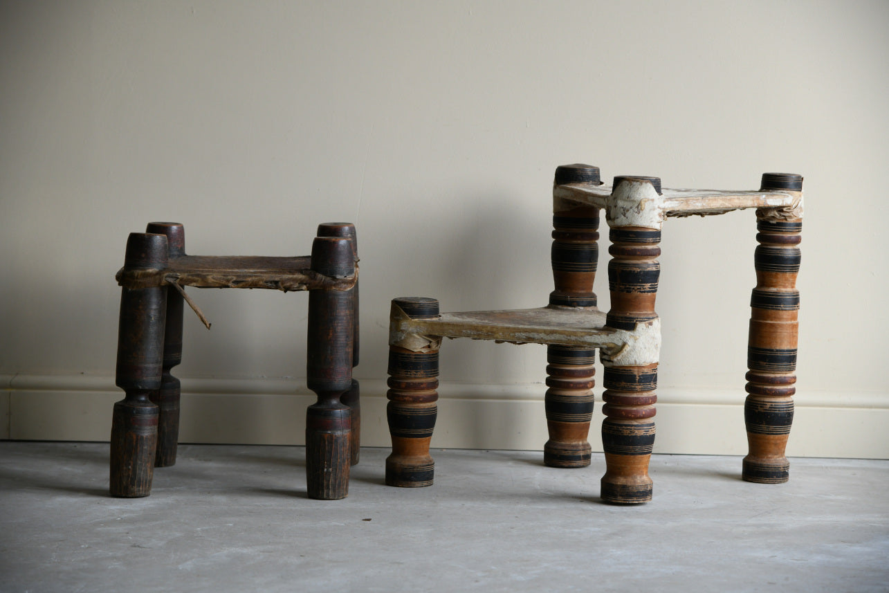 Primitive Indian Stool & Step