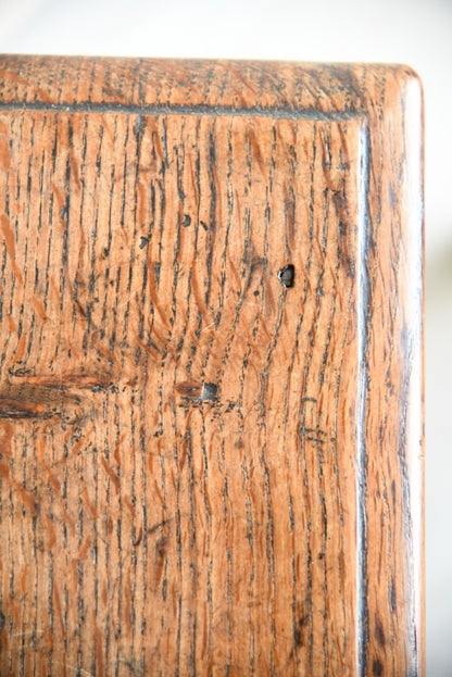 Pair Antique Oak Bobbin Turned Stools