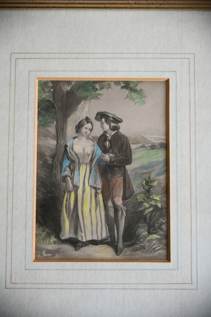 Pair Hand Coloured Engravings of Country Scenes
