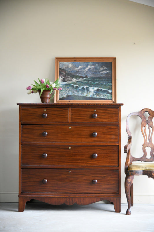 Antique Victorian Mahogany Chest of Drawers