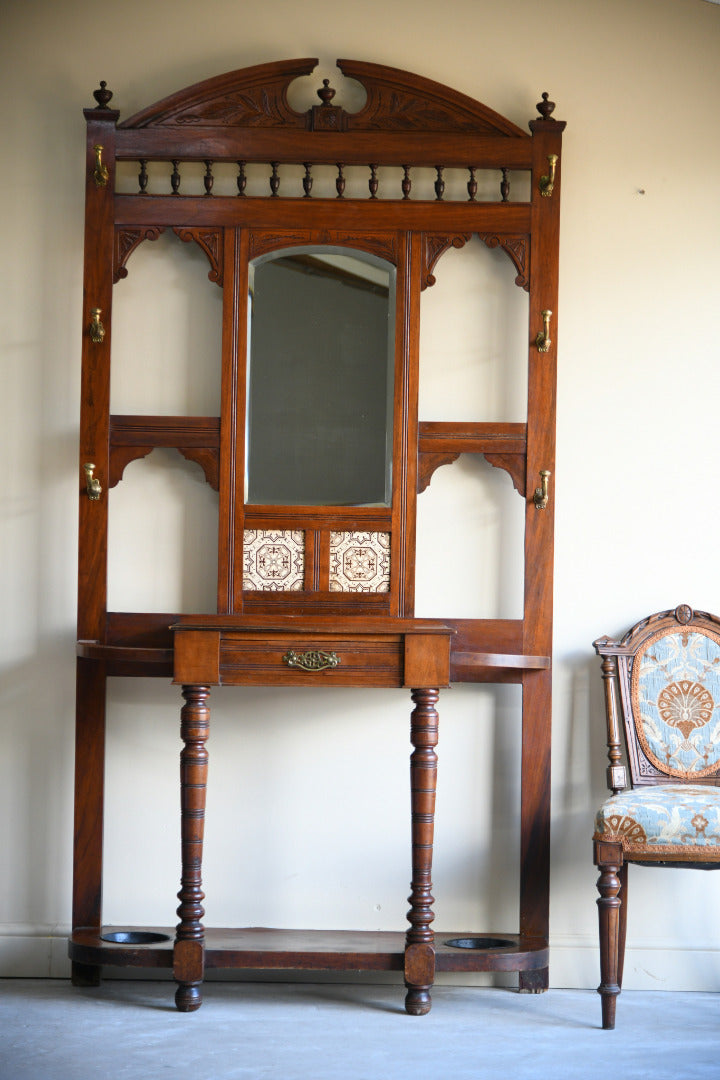 Victorian Aesthetic Movement Mahogany Hall Stand