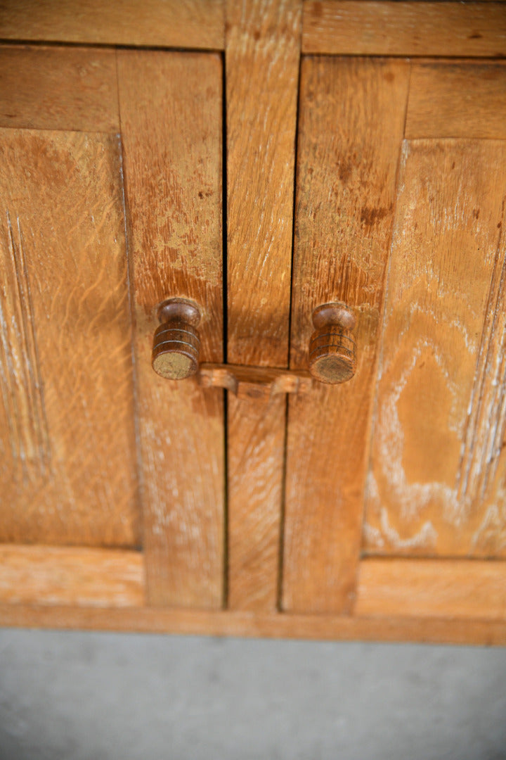 Arts & Crafts Limed Oak Dresser