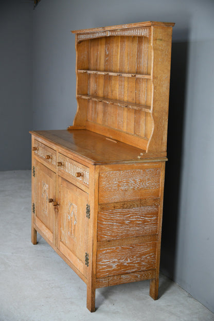 Arts & Crafts Limed Oak Dresser