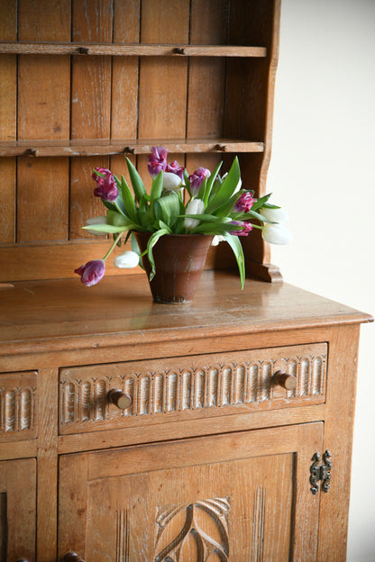 Arts & Crafts Limed Oak Dresser