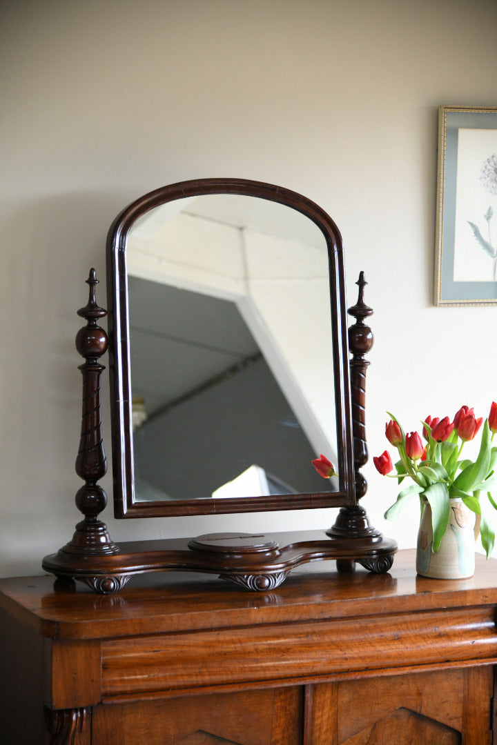 Victorian Mahogany Toilet Swing Mirror