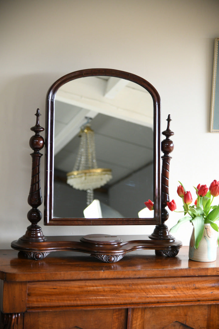 Victorian Mahogany Toilet Swing Mirror