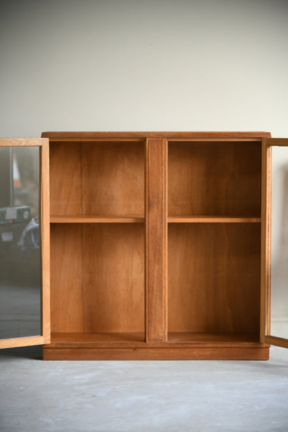 Vintage Glazed Oak Bookcase