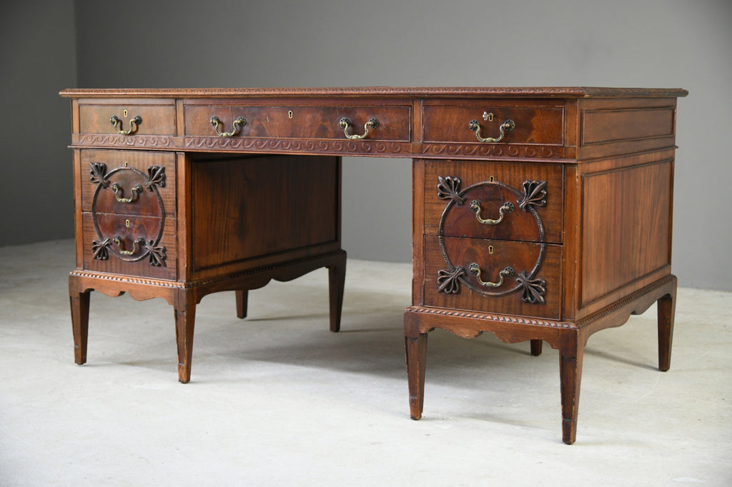 Antique Style Mahogany Desk