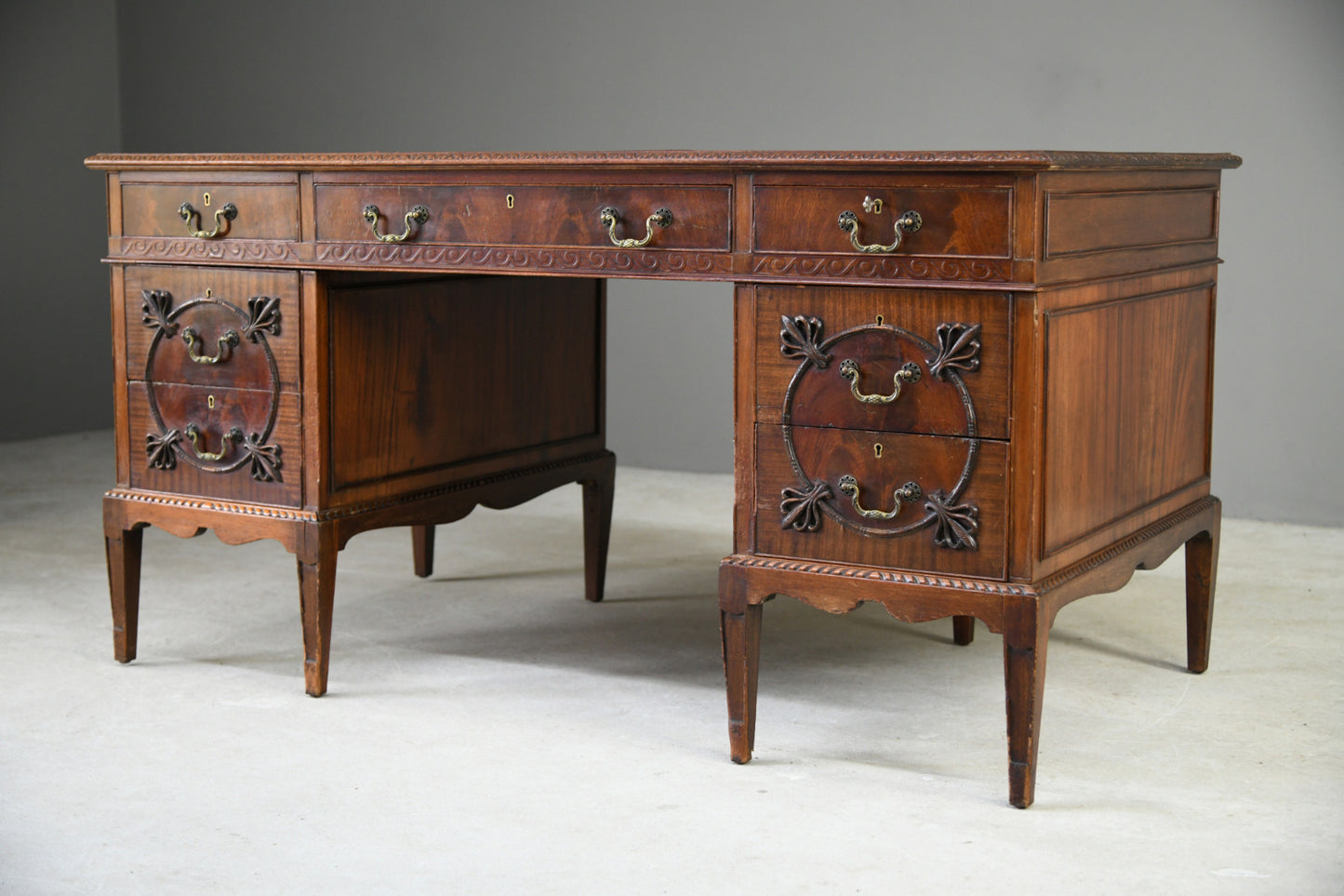 Antique Style Mahogany Desk