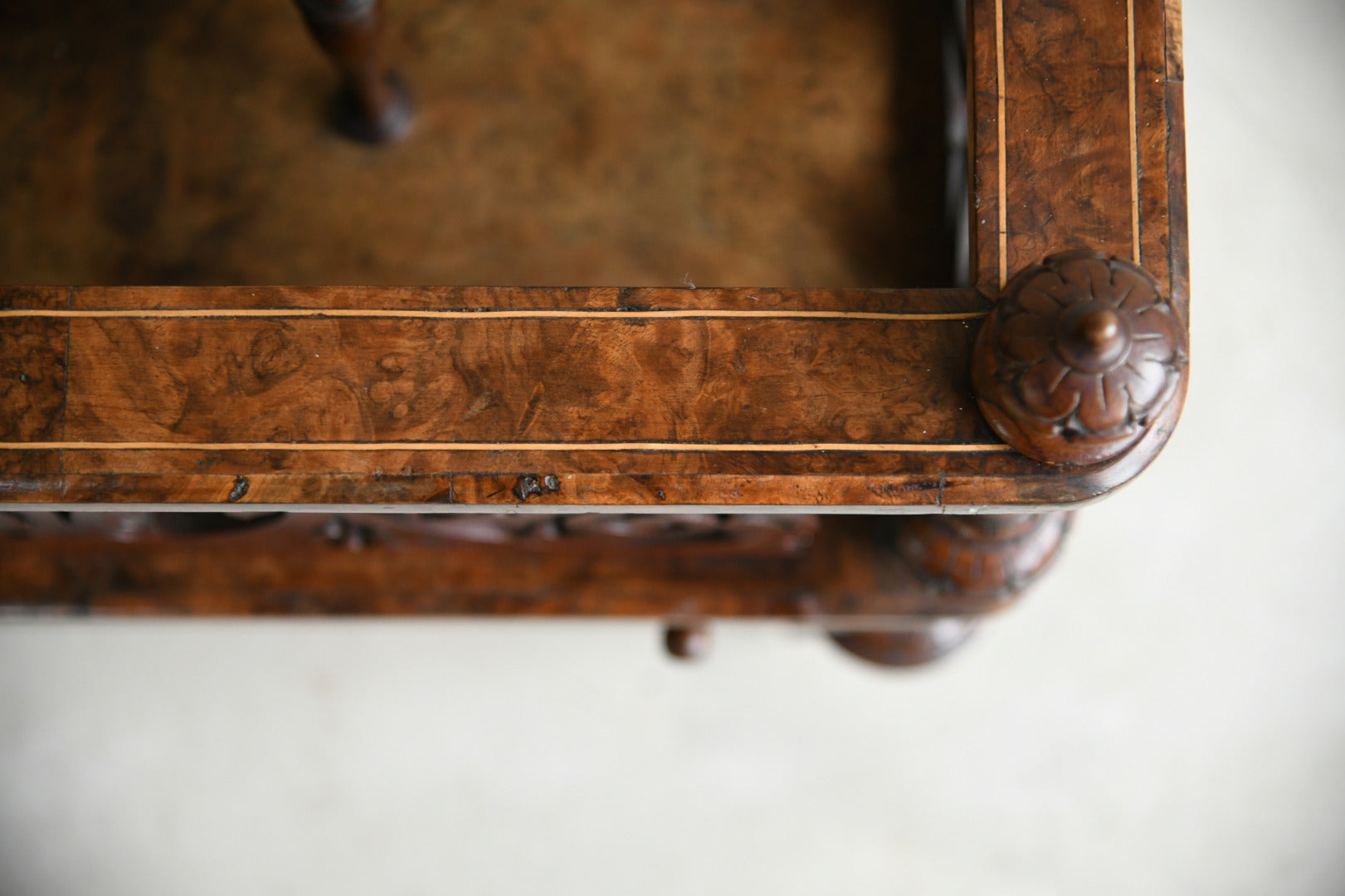 Antique Victorian Walnut Canterbury