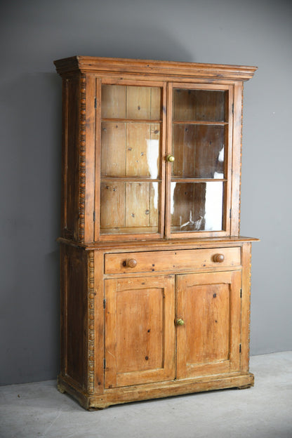 Antique Cornish Glazed Pine Dresser