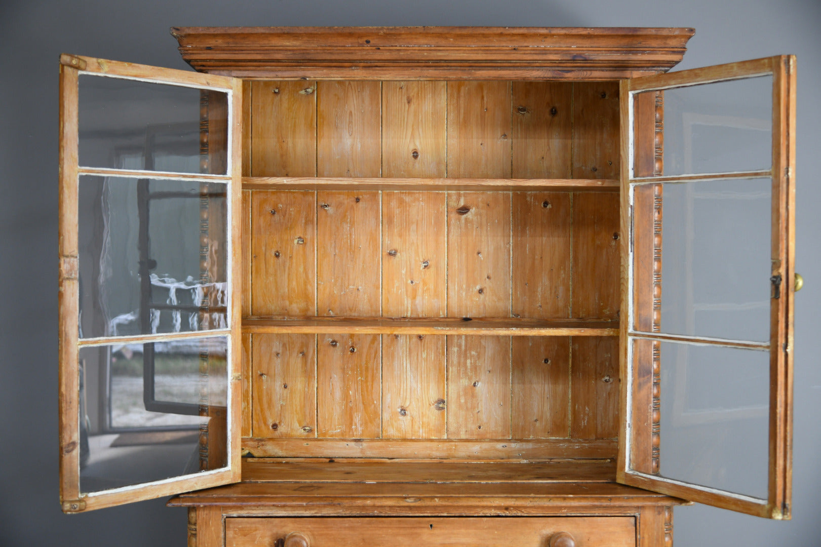 Antique Cornish Glazed Pine Dresser