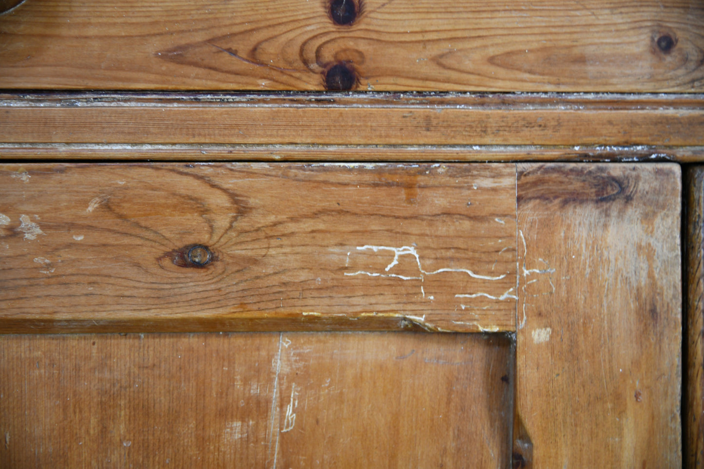 Antique Cornish Glazed Pine Dresser