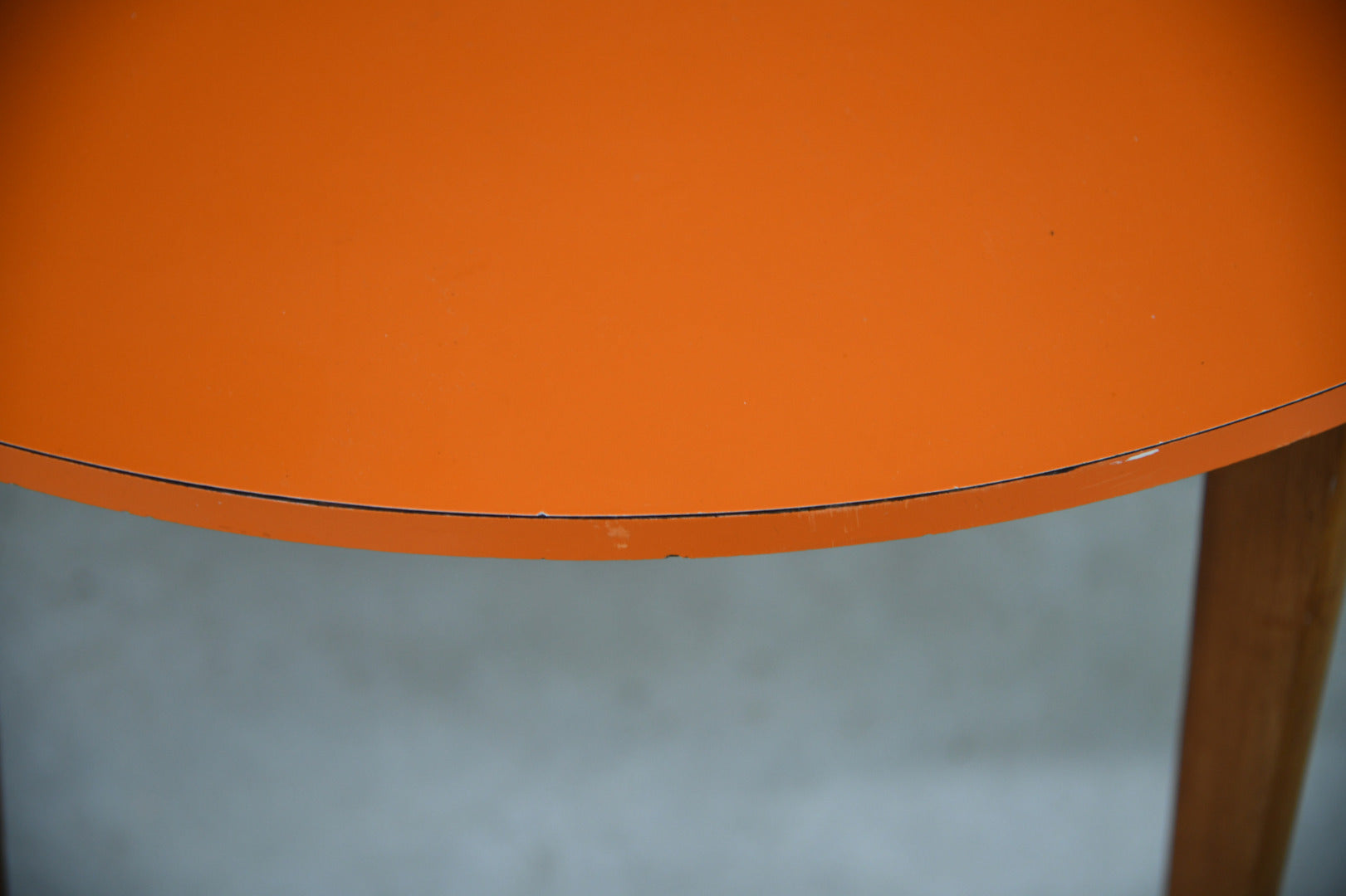 Retro Orange Formica Dining Kitchen Table