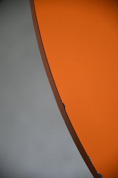 Retro Orange Formica Dining Kitchen Table