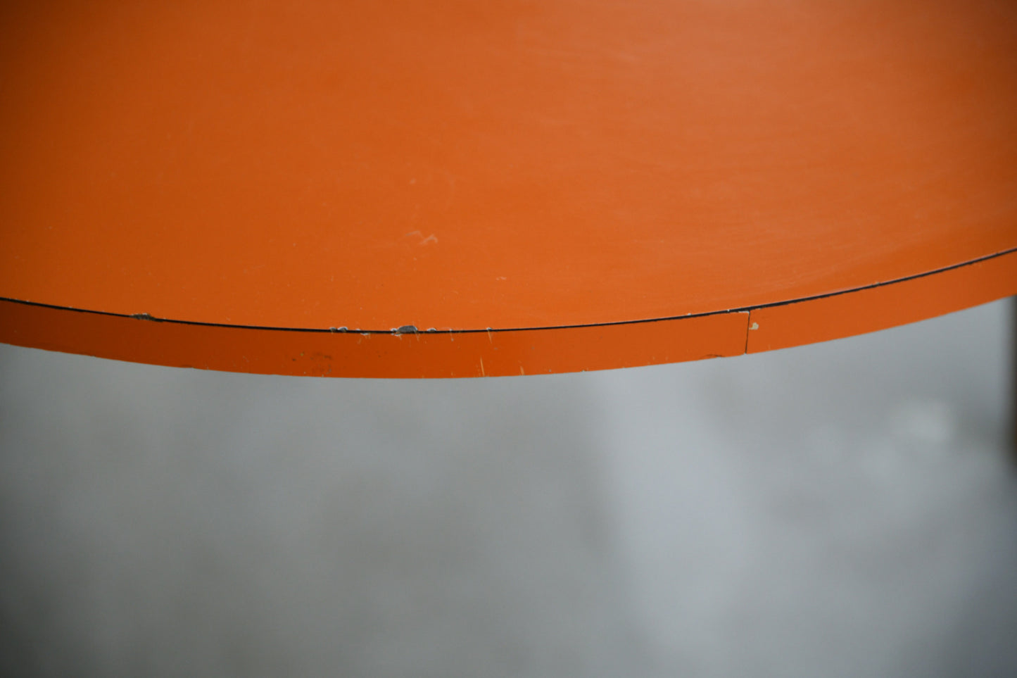 Retro Orange Formica Dining Kitchen Table