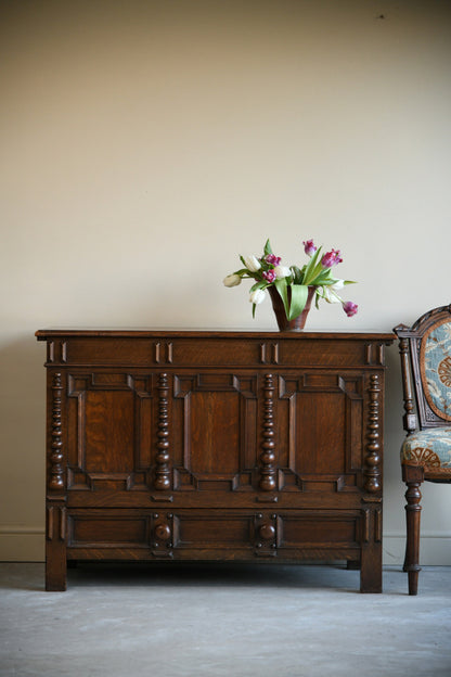 Jacobean Style Oak Mule Chest