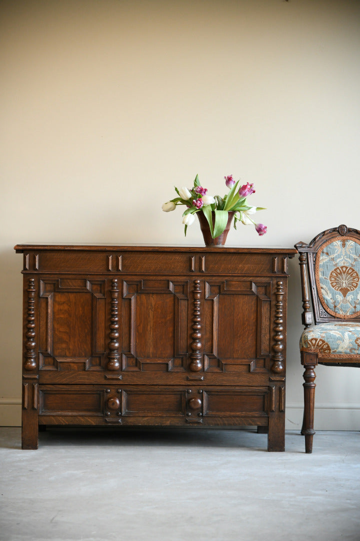 Jacobean Style Oak Mule Chest