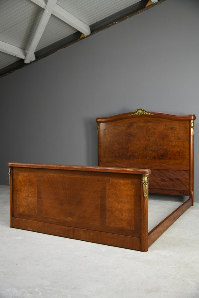 Antique Walnut Double French Bed