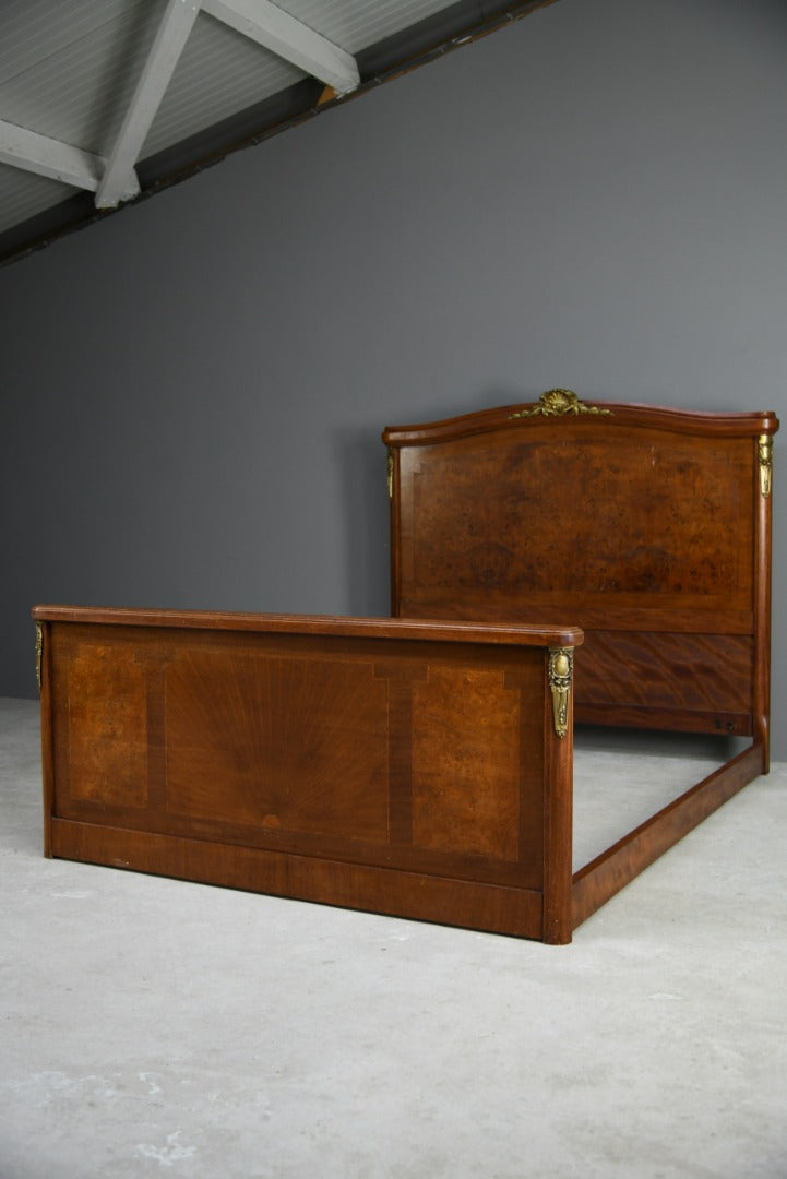 Antique Walnut Double French Bed