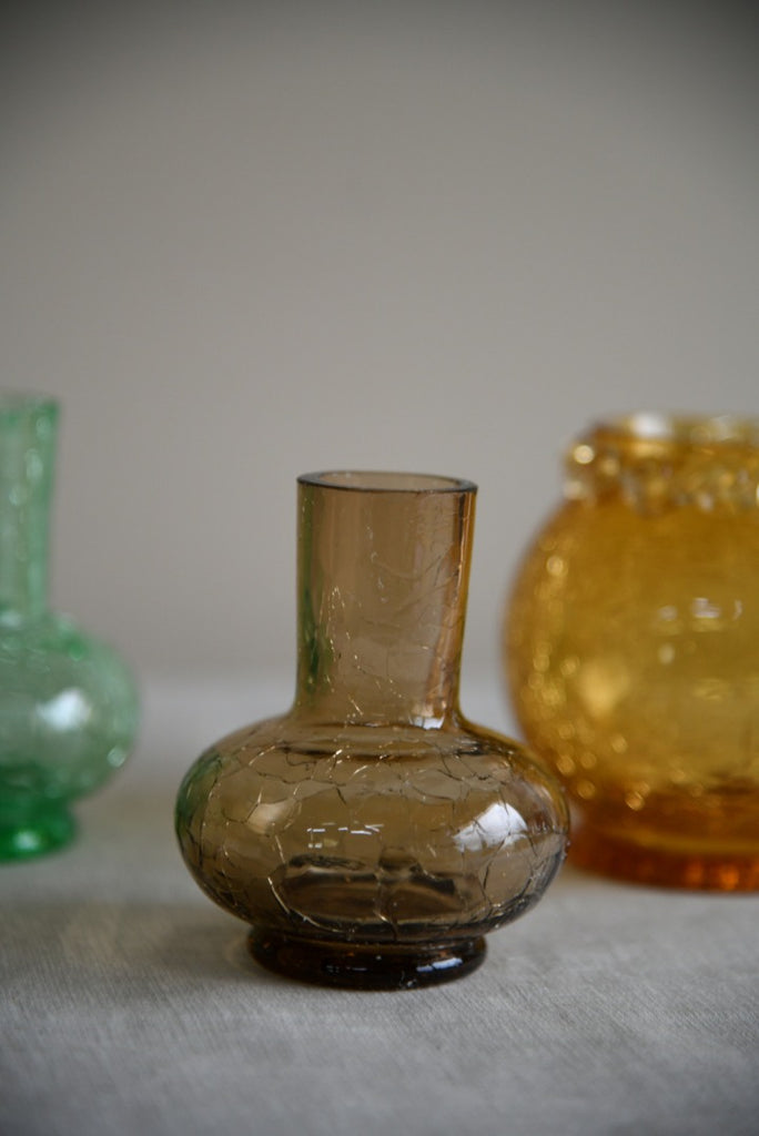 Collection Small Crackle Glass Vase