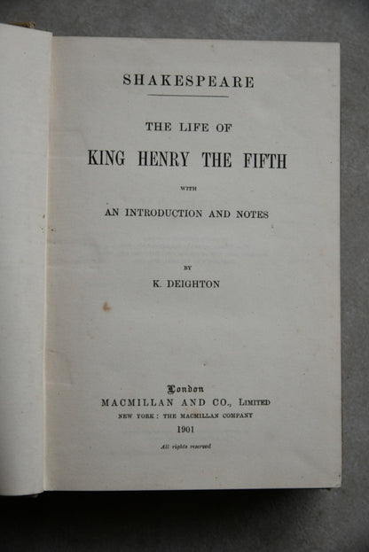 K Deighton - Shakespeare King Lear & King Henry the Fifth