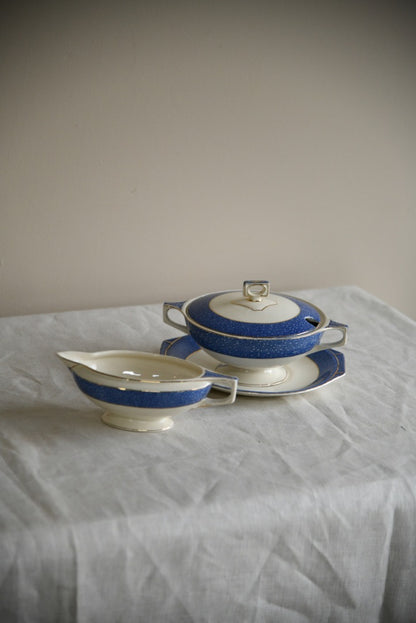 J & G Meakin Florida Sol Sauce Tureen & Gravy Jug